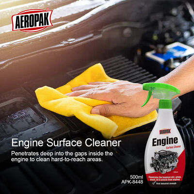 Aeropak 500ml OEM Engine Converter Cleaner Spray Removes Carbon Liquid Transparent Car Engine Cleaner Quickly Clean Dry